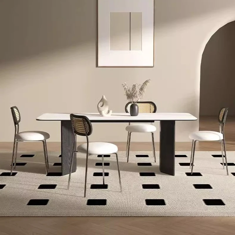 

Luxury Italian Dining Table Living Room Simplicity Home Dinner Table Modern Rectangle Kitchen Mesa De Cozinha Salon Furniture