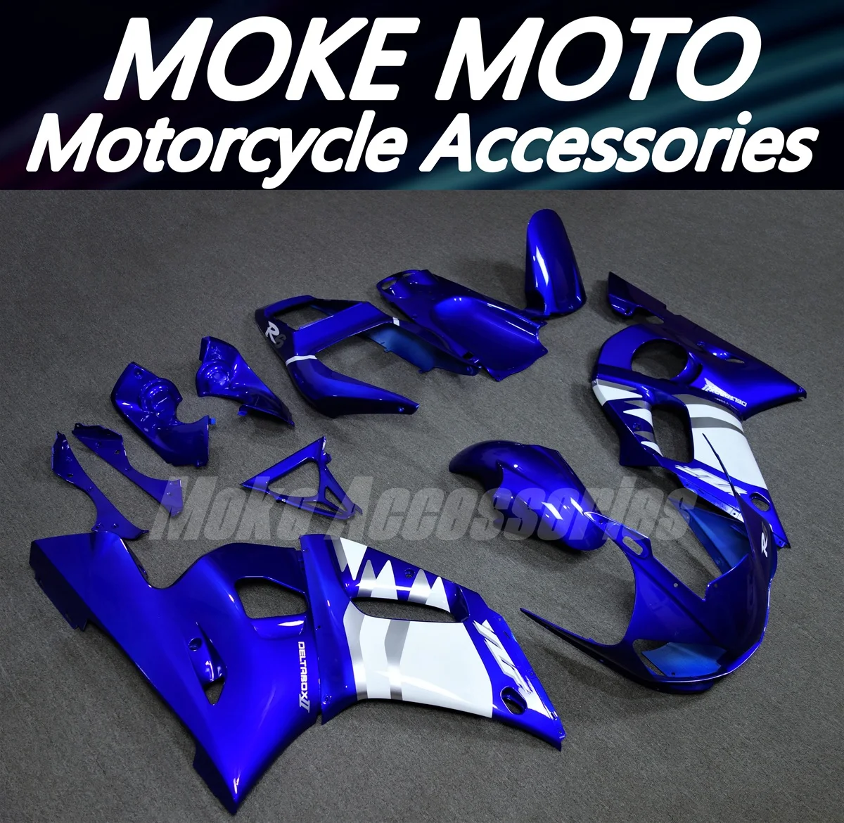 Motorcycle Fairings Kit Fit For Yzf R6 1998 1999 2000 2001 2002 Bodywork Set High Quality ABS Injection NEW Blue White