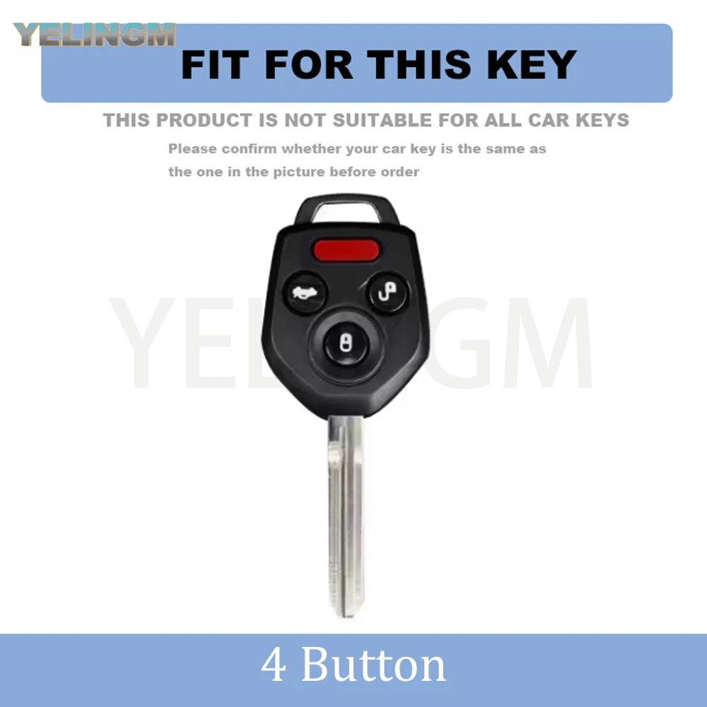 TPU Car Remote Key Cover Fit for Subaru Legacy Tribeca Impreza Forester Xv Soft Shell Fob Skin Jacket Protect 4 Buttons for Keys