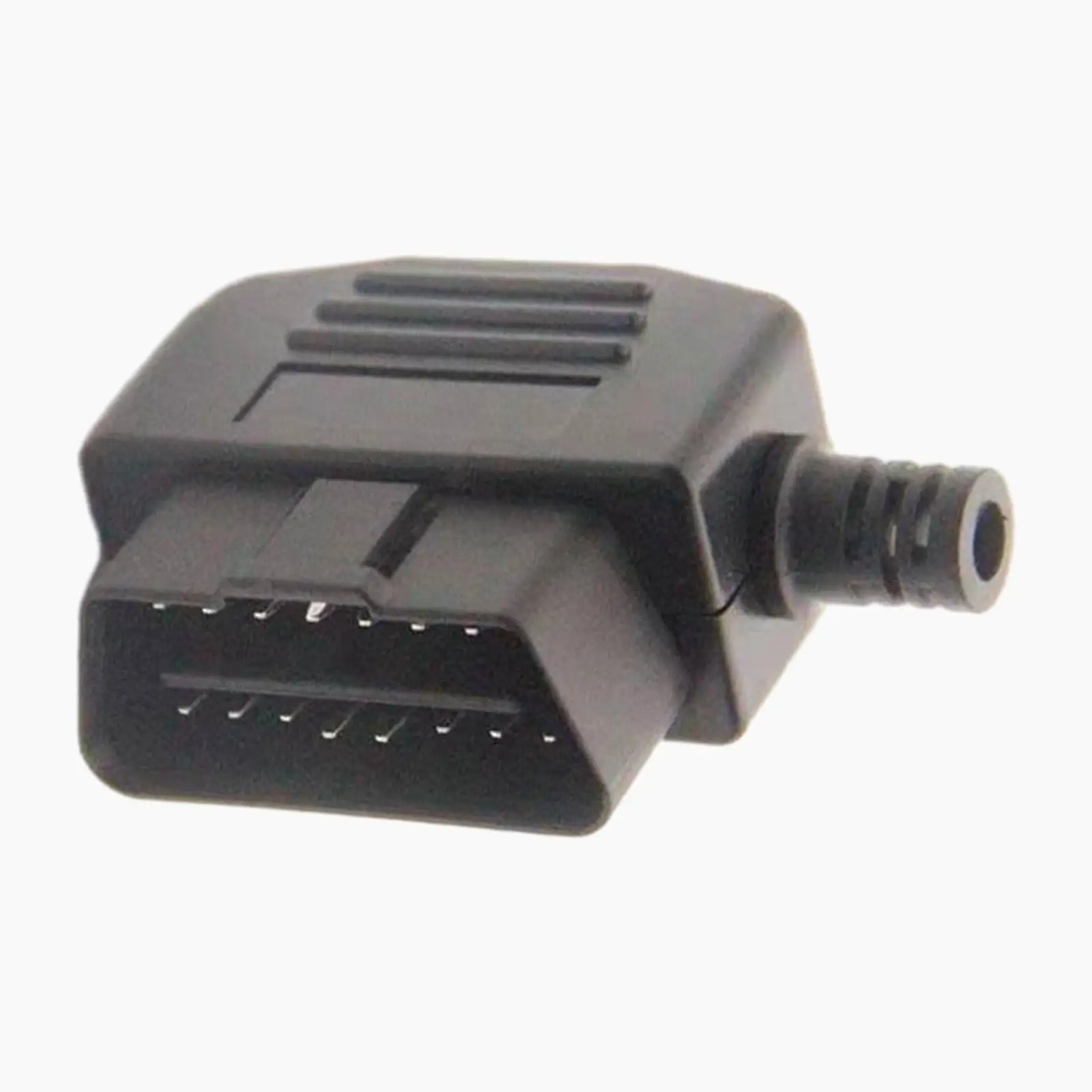 OBD2 Male 16Pin Adaptor Plug Plug and Play Easily Install Replace Parts