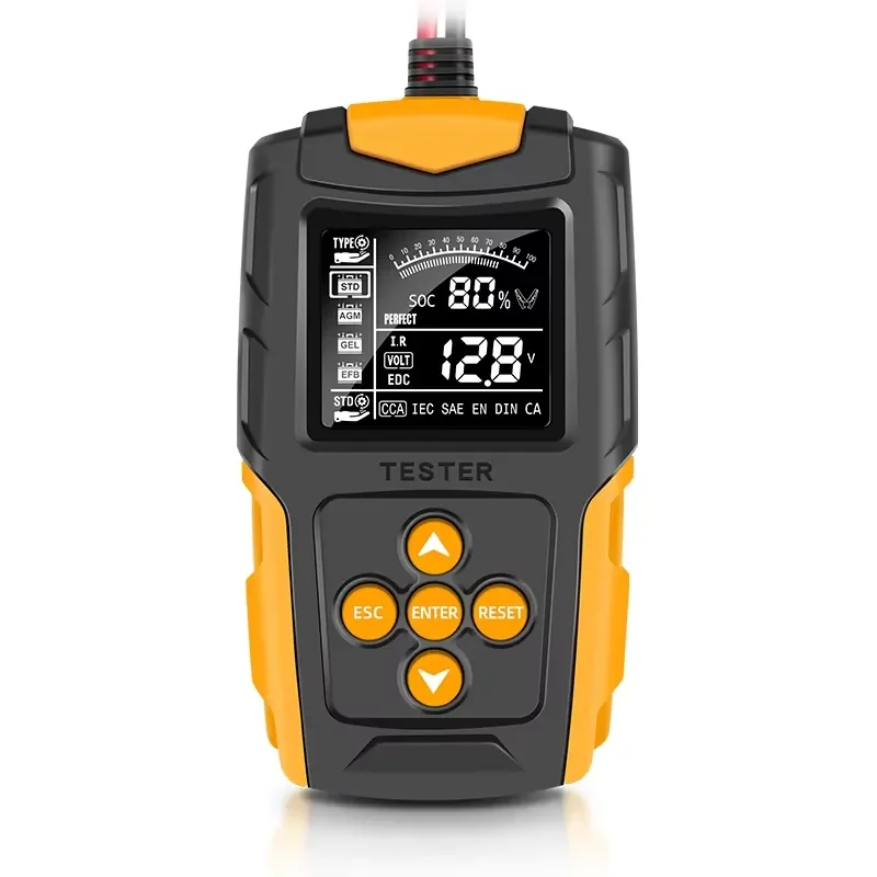 

Digital Automatic Car Battery Tester 12V 24V DC Charger Capacity Load Tester Cranking System Test