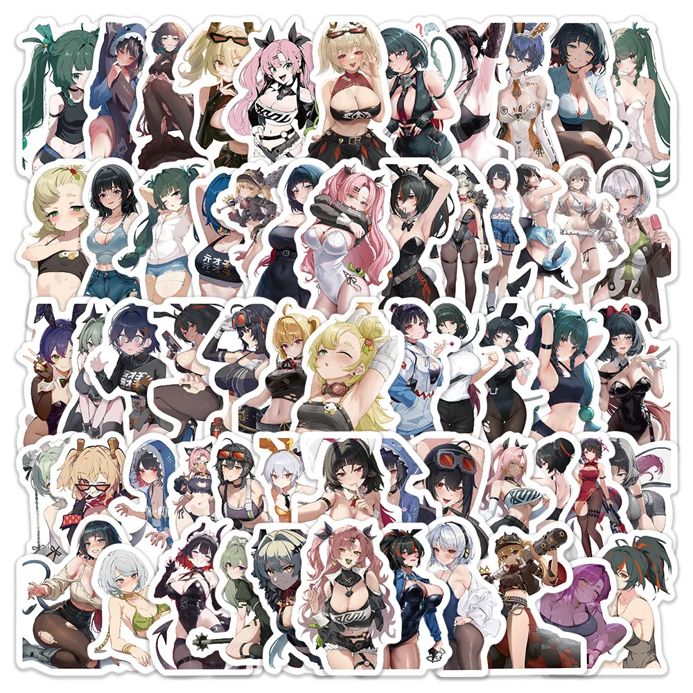 

10/60PCS Zenless Zone Zero ARPG Game Cartoon Character Decorative Suitcase Skateboard Mobile Case Waterproof Sticker Kids Toy