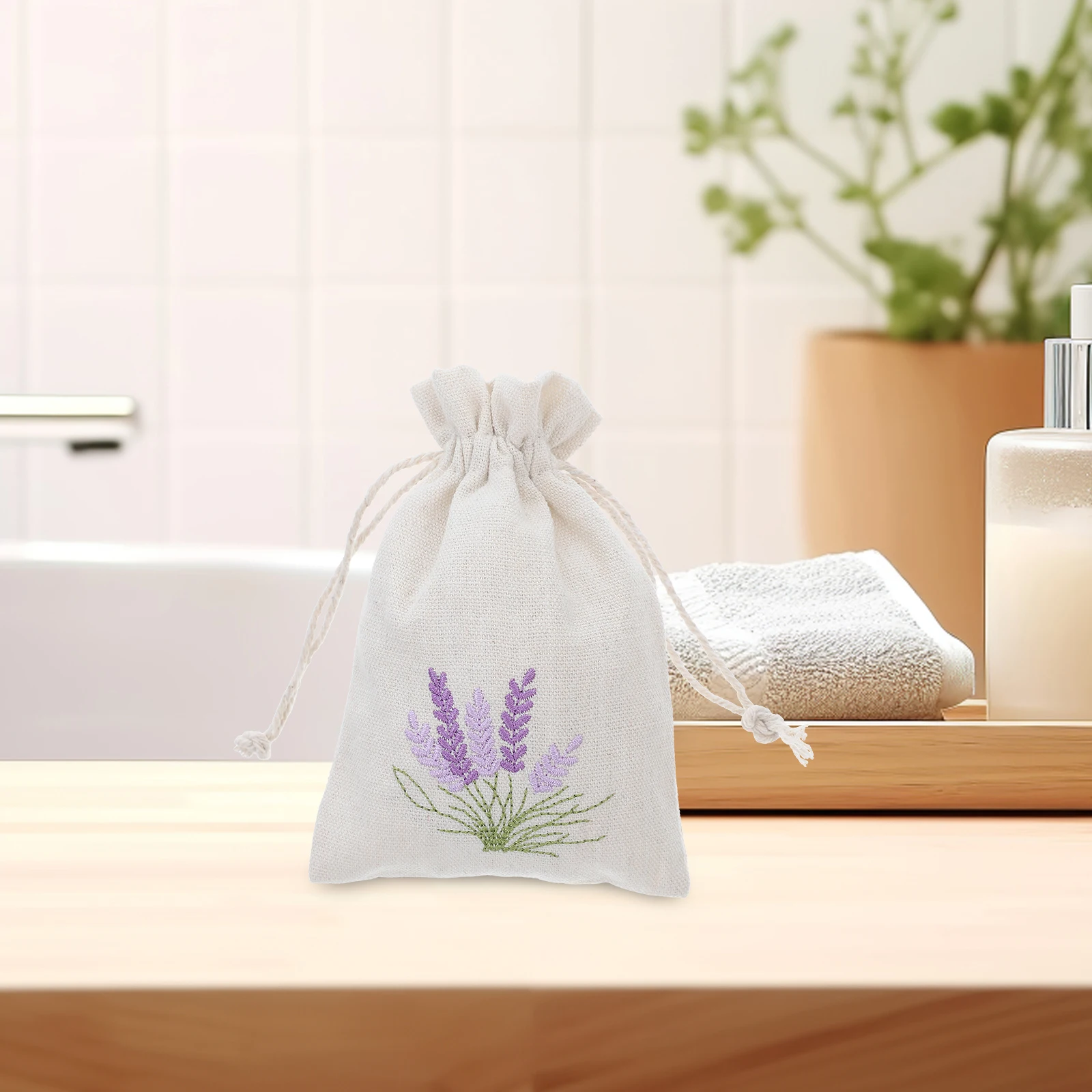 

10pcs Sachet Bags Empty Lavender Drawstring Small Bulk Linen Jewelry Pouches Flower Storage Boxes Gifts Packaging