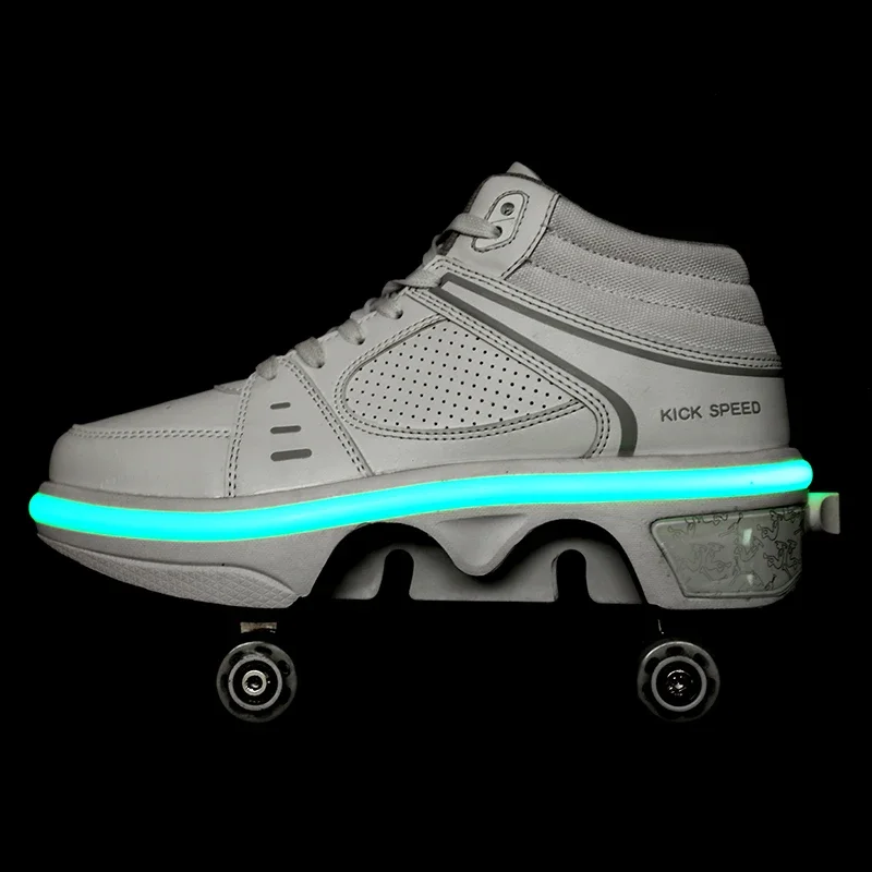 2024 Skate Shoes Roller Roller Skate Shoes with 4 Wheels for Wholesales Outdoor Reaction Sports Equipment