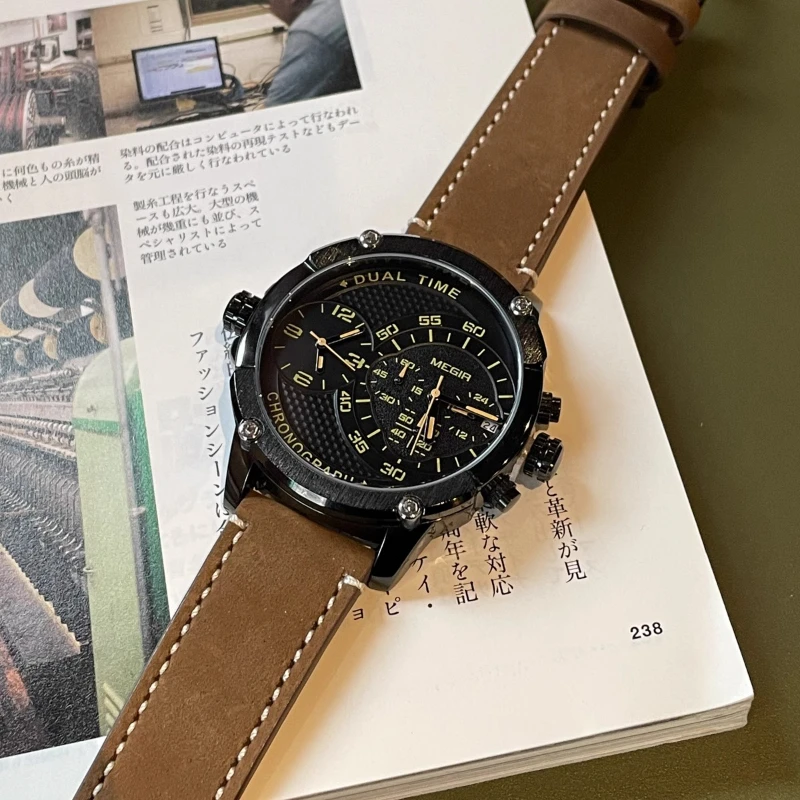 New high-end men's mechanical watch genuine luxury xenon student sports fashion waterproof quartz watch simple trend gift