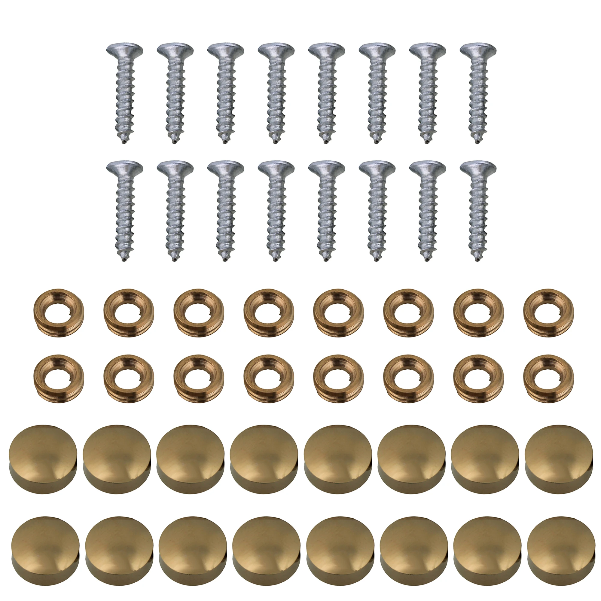 16pcs Furniture Decor Copper Golden Cap Nails for Mirror Decor 10mm Dia