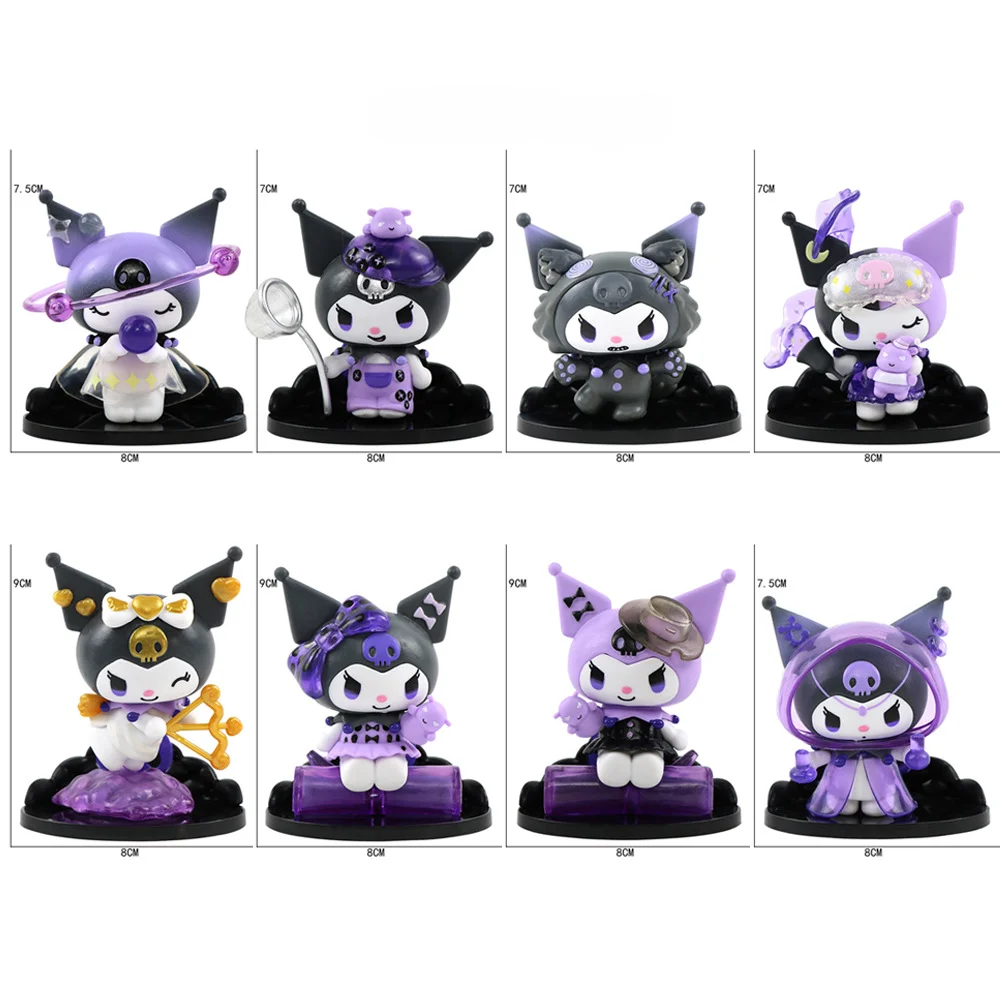 Sanrio Kuromi Blind Box Werewolf kill Series Action Figure Dolls Anime Figures Surprise Bag Cute Model Fans Collection Toy