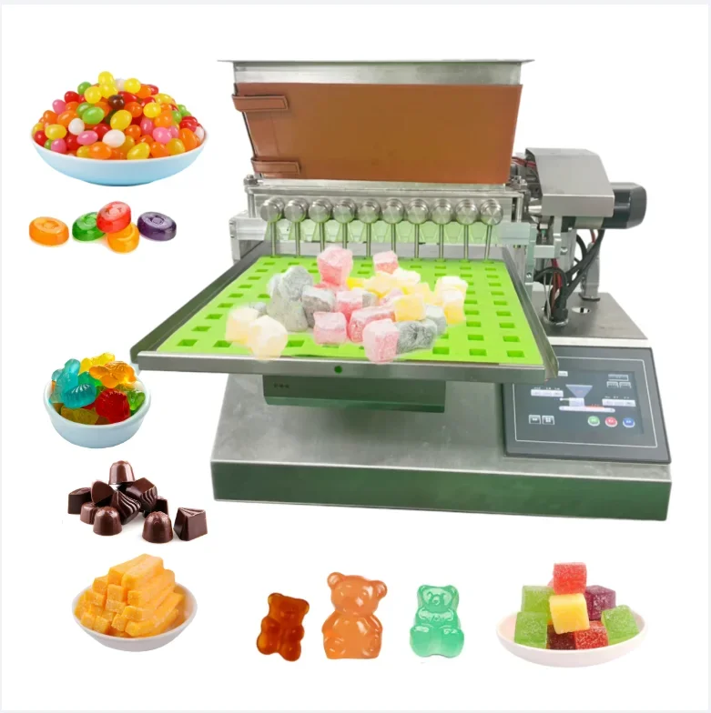 JELLY chocolate gummy depositing filling equipment making machine for candy maker producing sweet small scale confectionery sale