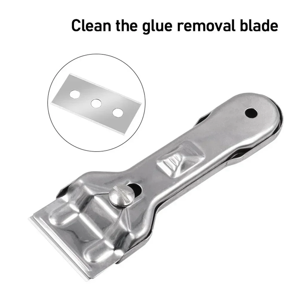 

Hand Tools Scraper Cleaner Home 13.8*4.4cm/ 5.43*1.73" Hob Scraper Iron Multifunction Remover Silver Brand New