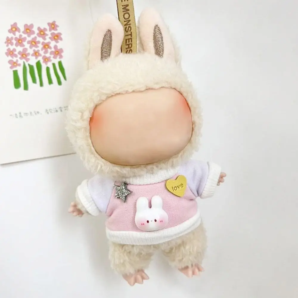 Labubu Time To Chill Filled Doll Clothes Handmade Cos Gift Labubu Clothes DIY for Macaron Mini Hoodie Only Selling Clothes