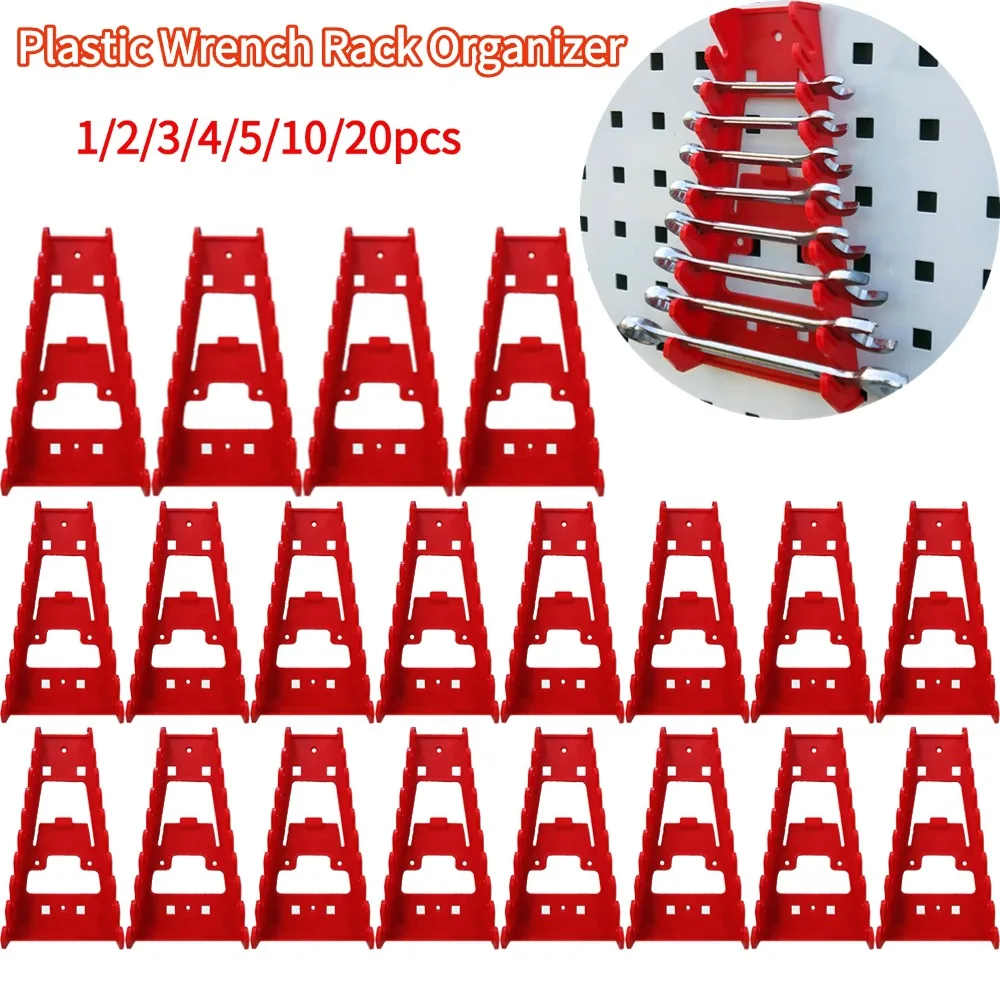 Wrench Organizer Plastic Wrench Organizer Tray Sockets Storage Tools Rack Sorter Standard Spanner Holders Household Socket Tool