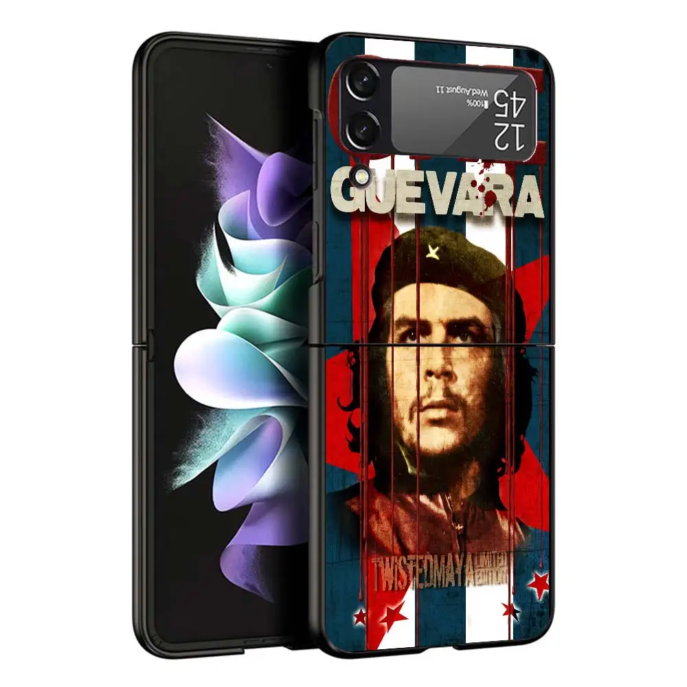 Чехол Che Guevara для Samsung Galaxy Z Flip 4 3 5, жесткий противоударный чехол для телефона, P4 Flip3 Flip5, с рисунком