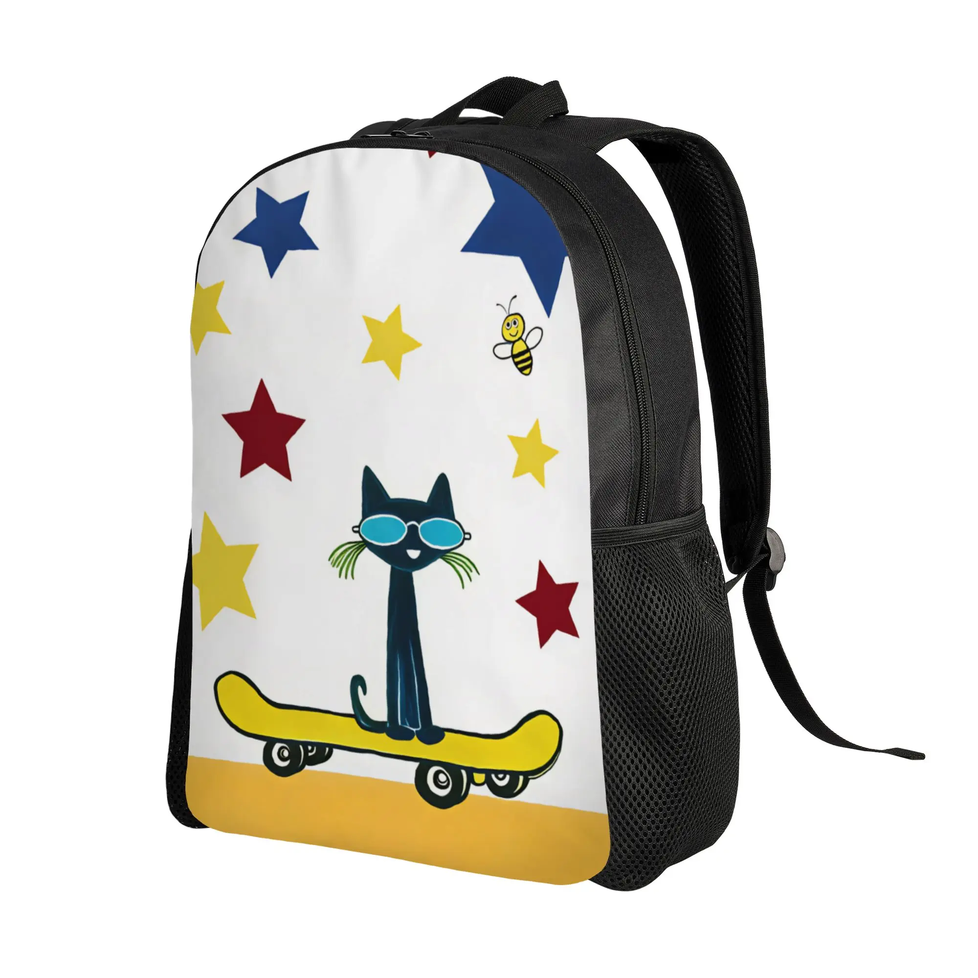 Pete  Cat   Backpack  Elegant Backpacks Women Men Outdoor Style Big High School Bags Designer Rucksack