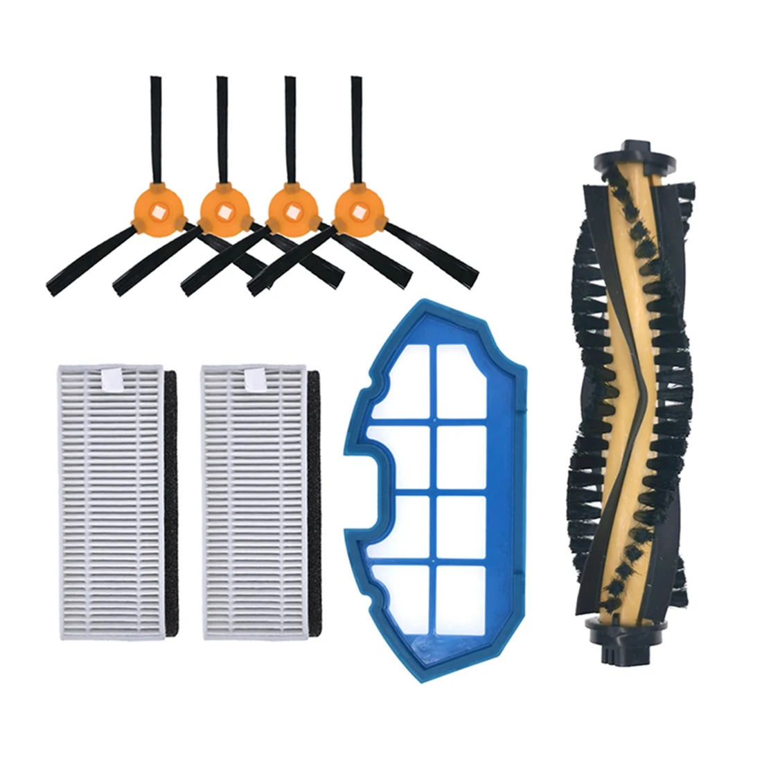 

ABLS 1 комплект для Cecotec Conga 990 1190, запасные части, запасные части для робота-пылесоса, расходные материалы, HEPA-фильтр, центральная боковая щетка
