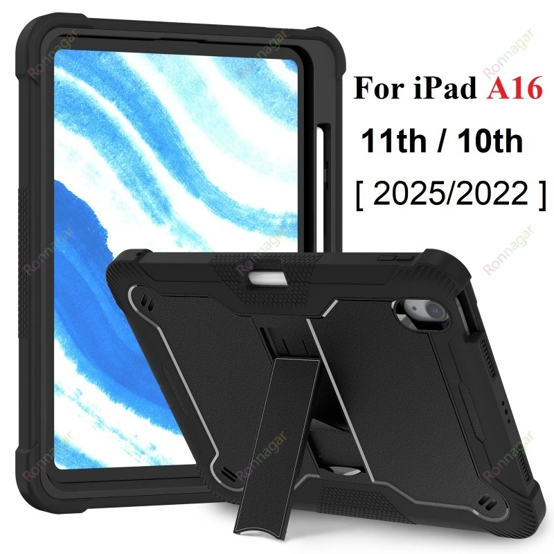 

Tablet Case for iPad A16 11th Generation 11 Inch 2025 for iPad 10th 10.9 Inch 2022 Heavy Duty Shockproof Rugged Protective Case