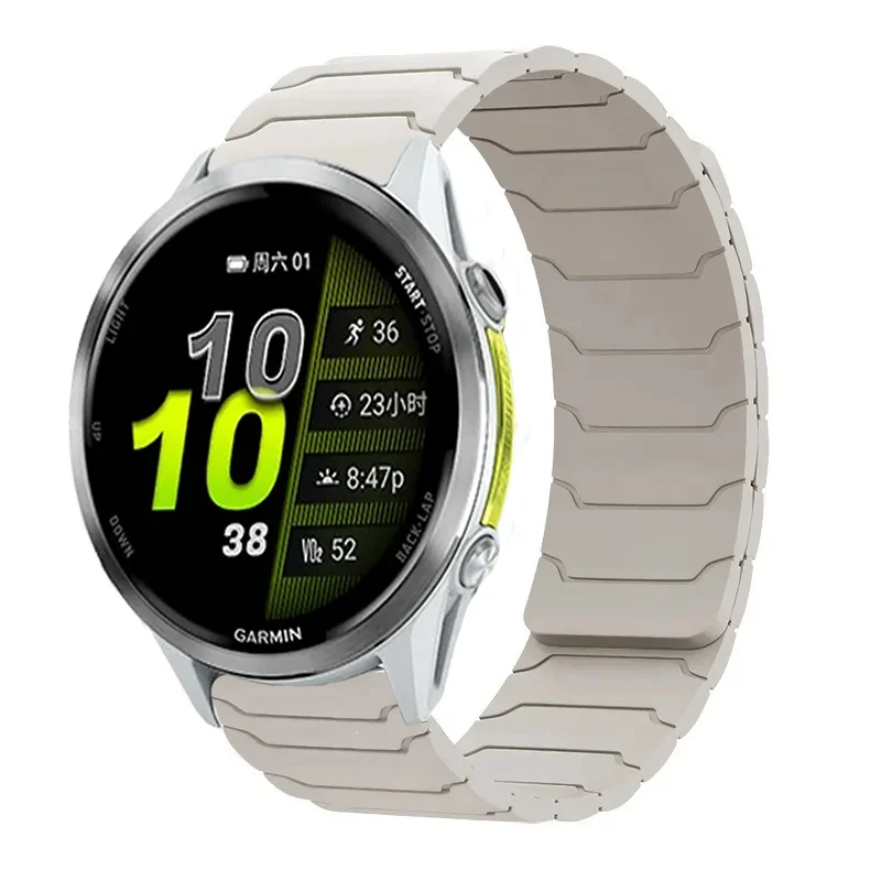 18 20 22mm Silicone Strap For Garmin Venu 4 3 2 3s 2s band Forerunner 255 165 265 255s 265s 970/Active 6/5/4 Magnetic Bracelet