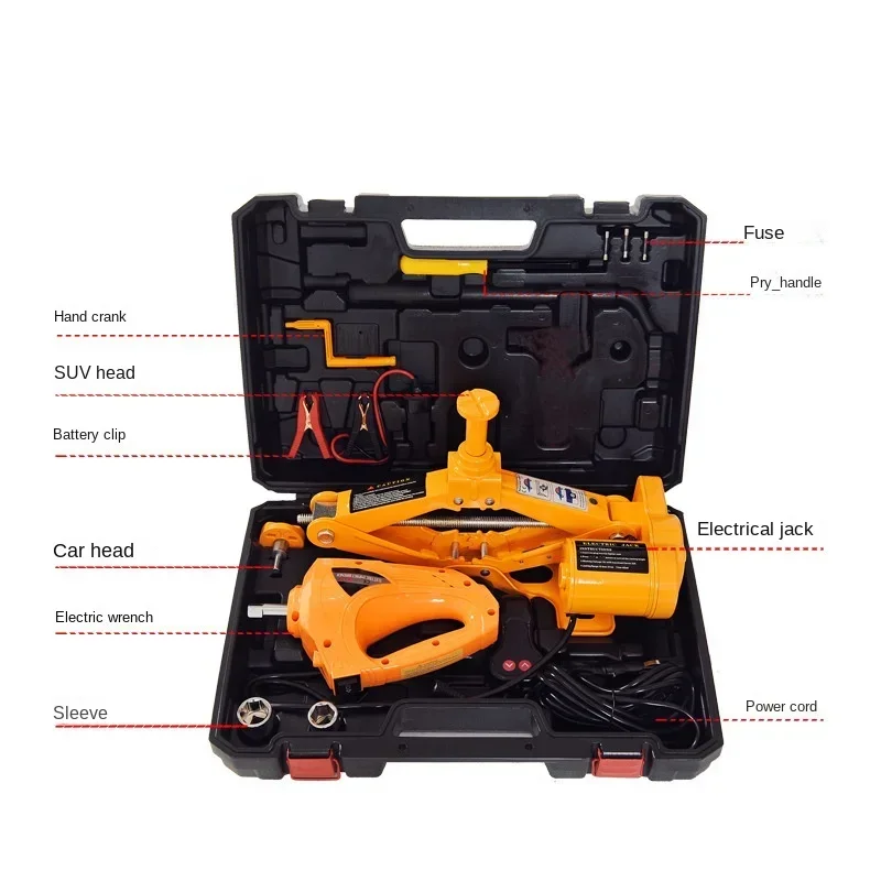miglior-set-di-attrezzi-portatili-e-durevoli-per-auto-martinetto-elettrico-12v-e-chiave-inglese
