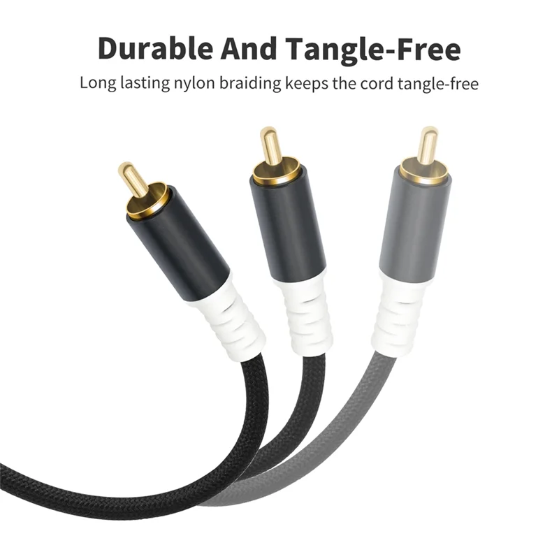 【뜨거운 판매! 】홈 시어터, 스테레오 시스템, TV, 악기용 금도금 커넥터가 있는 RCA-RCA 오디오 케이블