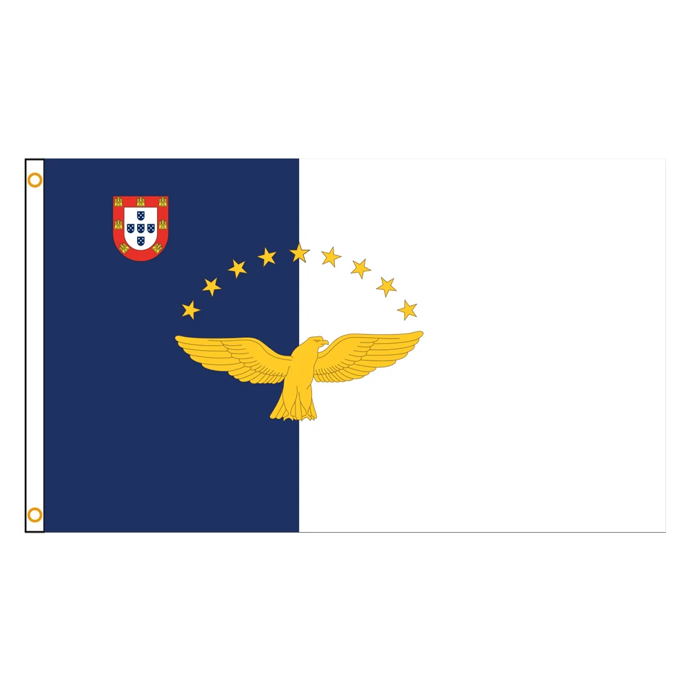 60×90 90x150 120×180CM Azores Emblem Flag Polyester Printed Banner Tapestry For Decor