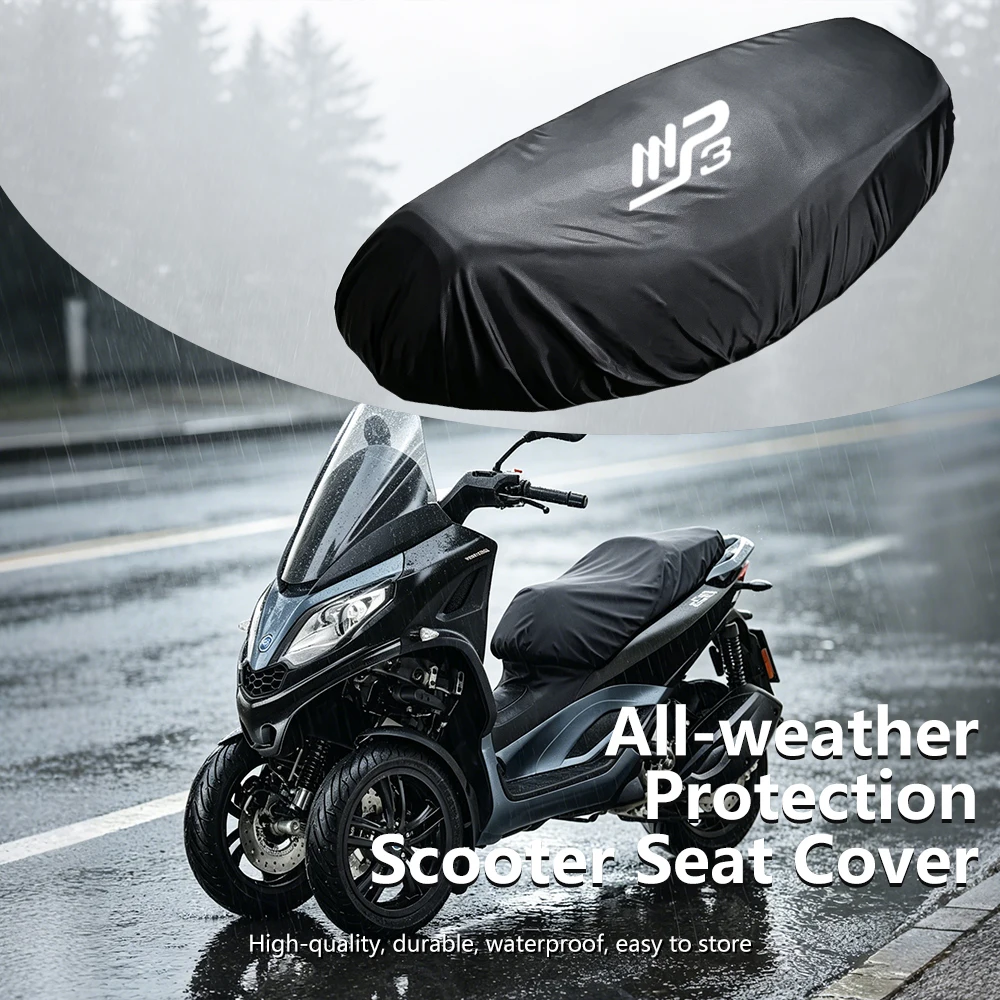 Funda Impermeable para Motocicleta Piaggio MP3 300 HPE, MP3 400 HPE, MP3 500 HPE, Resistente a Rayos UV y al Polvo