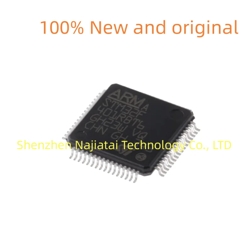 

10 шт./лот, 100% новый оригинальный чип STM32F401RBT6 STM32F401 LQFP64