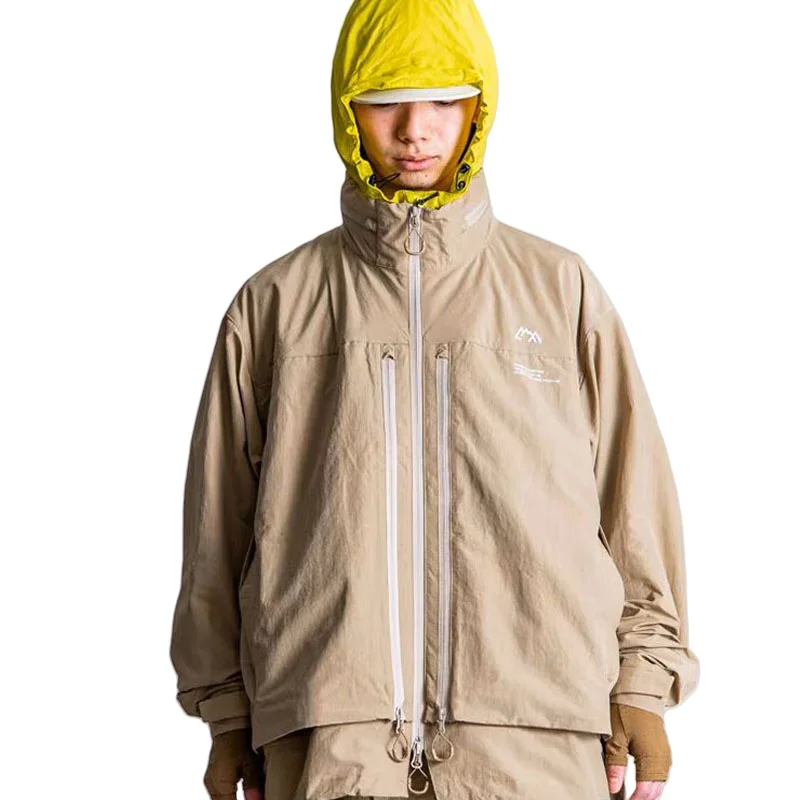 Japan Style COMFY Inner Layer Multi Pocket Jacket CMF Japanese Functional Outdoor Windproof Loose Coat