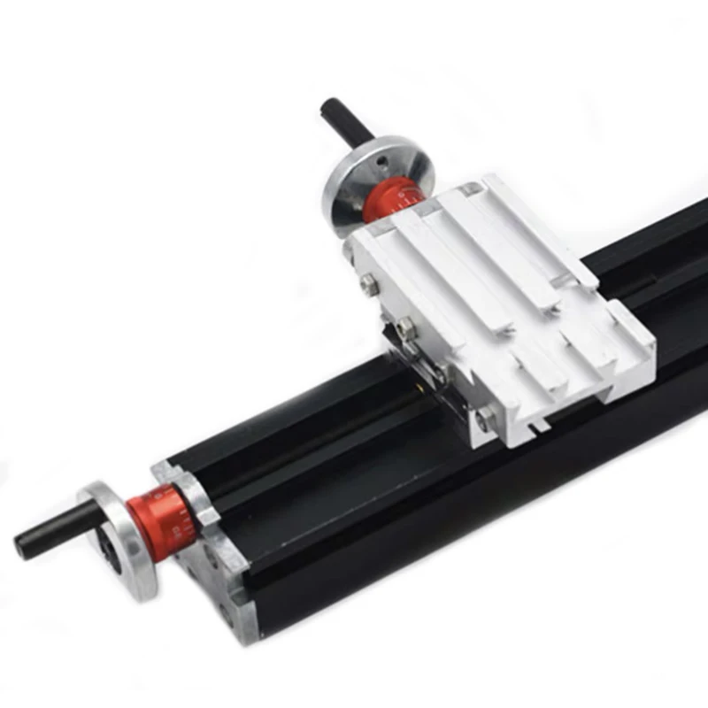 Cross workbench metal slide block combination hand crank DIY six-in-one micro machine tool accessories