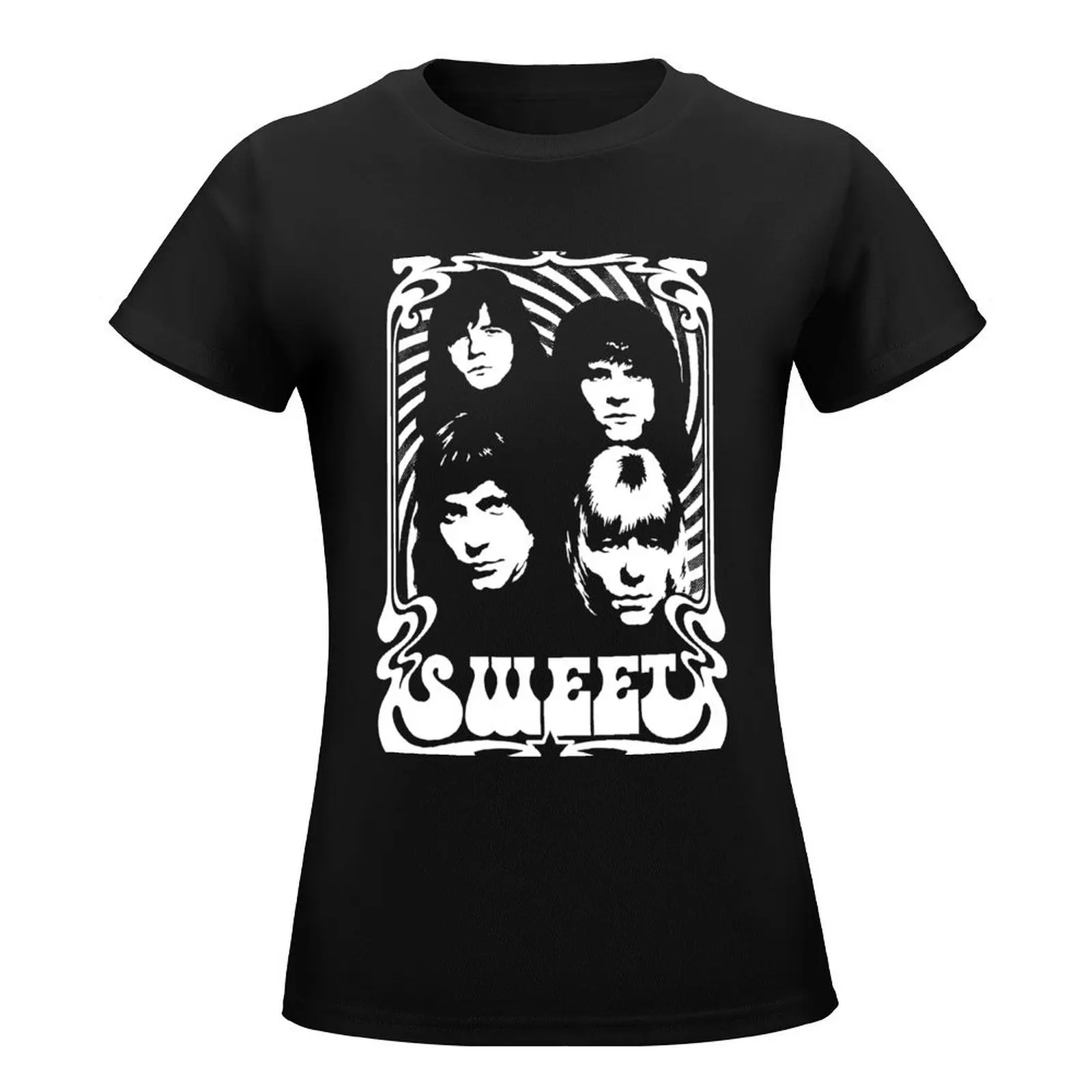 Sweet Band Shirt T-Shirt Female clothing cute tops summer top korean fashion Women clothing