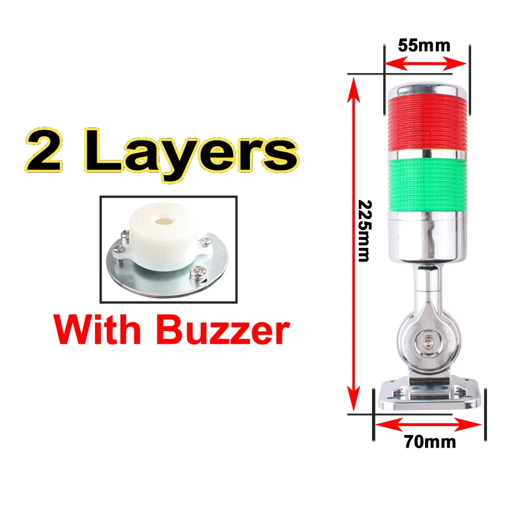 NONE 180 Rotating Stack Light Amber 7