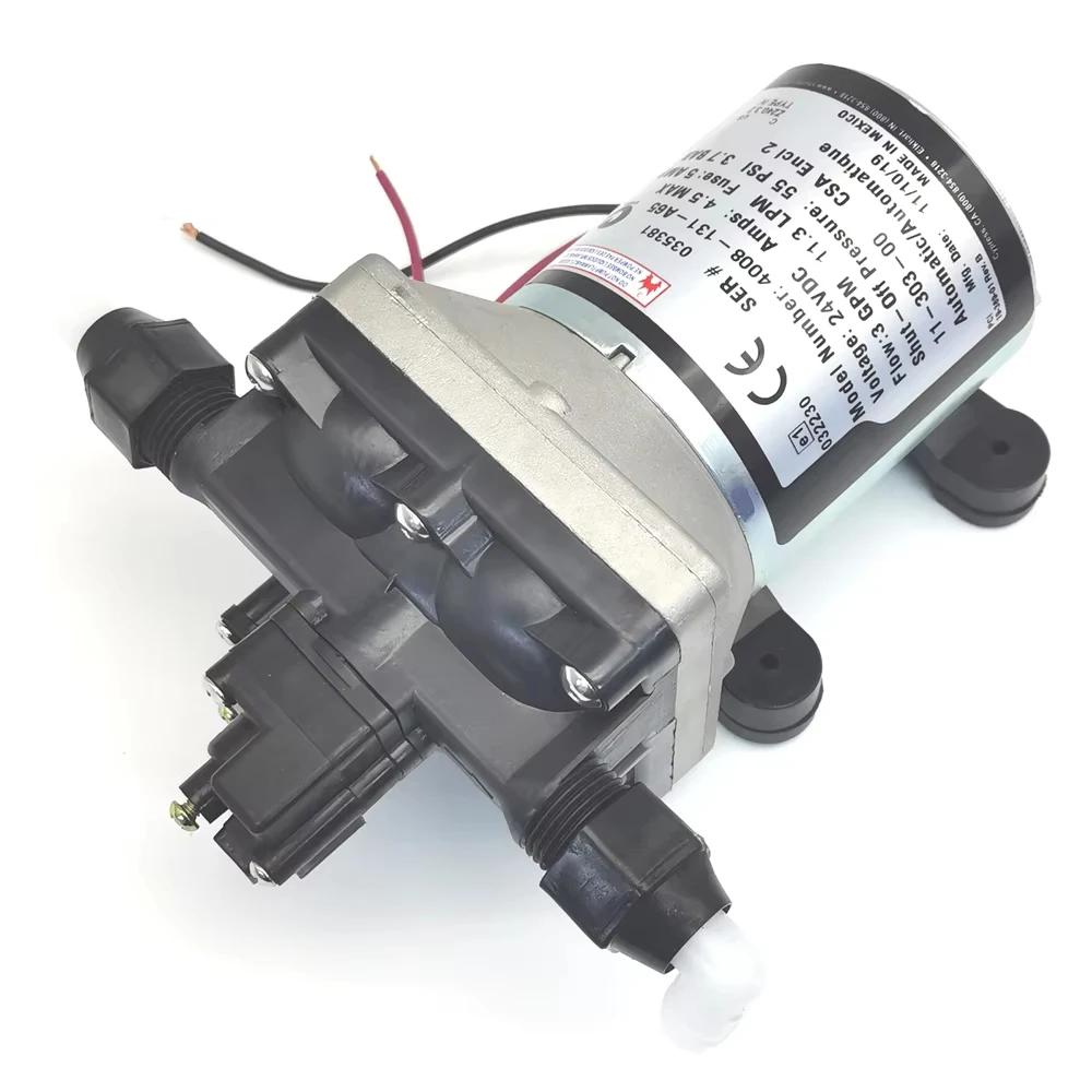 

OE:4008-101-A65,4008-101-E65,4008-131-A65 12V/24V 3.0 GPM/LPMCar Toilet Water Pump Revolution With Strainer For Camper/RV/Yacht