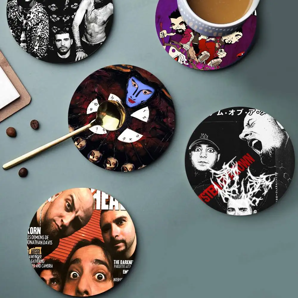 S-System of a D-Down Band Wooden Coaster Coffee Teacup Decoration Coffee Shop Beverage Shop Family Restaurant Cafe Decoration
