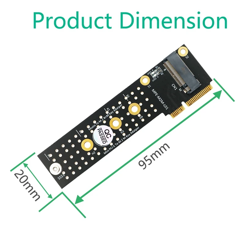 M.2 (NGFF) NVME SSD To Mini Pcie Converter Card Mini PCI-E To M.2 M-Key Adapter Msata To M.2 B+M Key Adapter