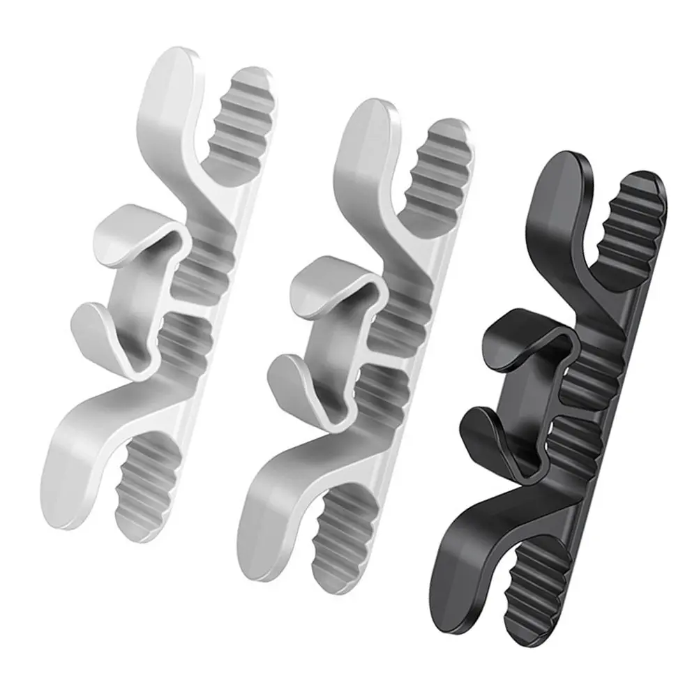 3Pcs High Grip Adhesive Cord Keeper for Kitchen Appliances Silicone Wire Organizer Hooks Compact Cable Management Solution