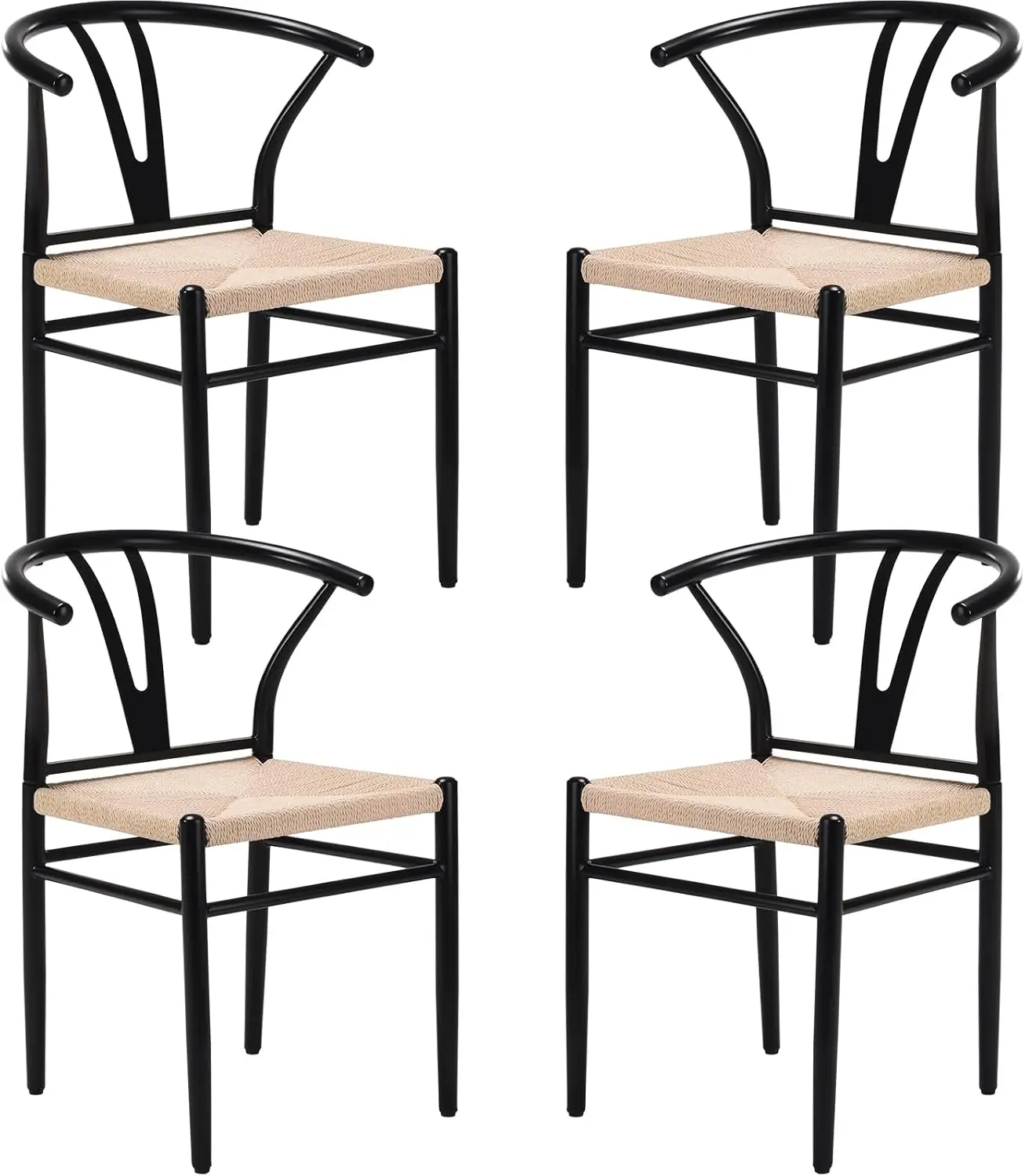 Mid  Modern Metal Wishbone Dining Room Chairs Set Of 2 4 For Your Kitchen Beach House