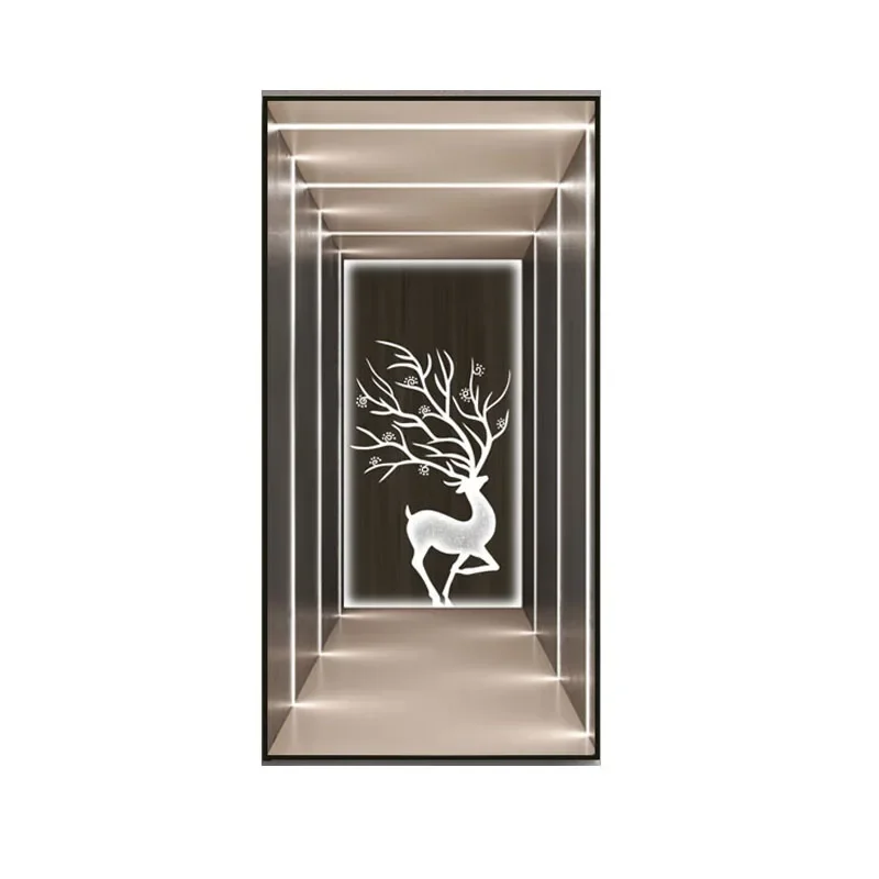 Entry, entrance painting, modern, high-end, light luxury, extension, space, corridor, end