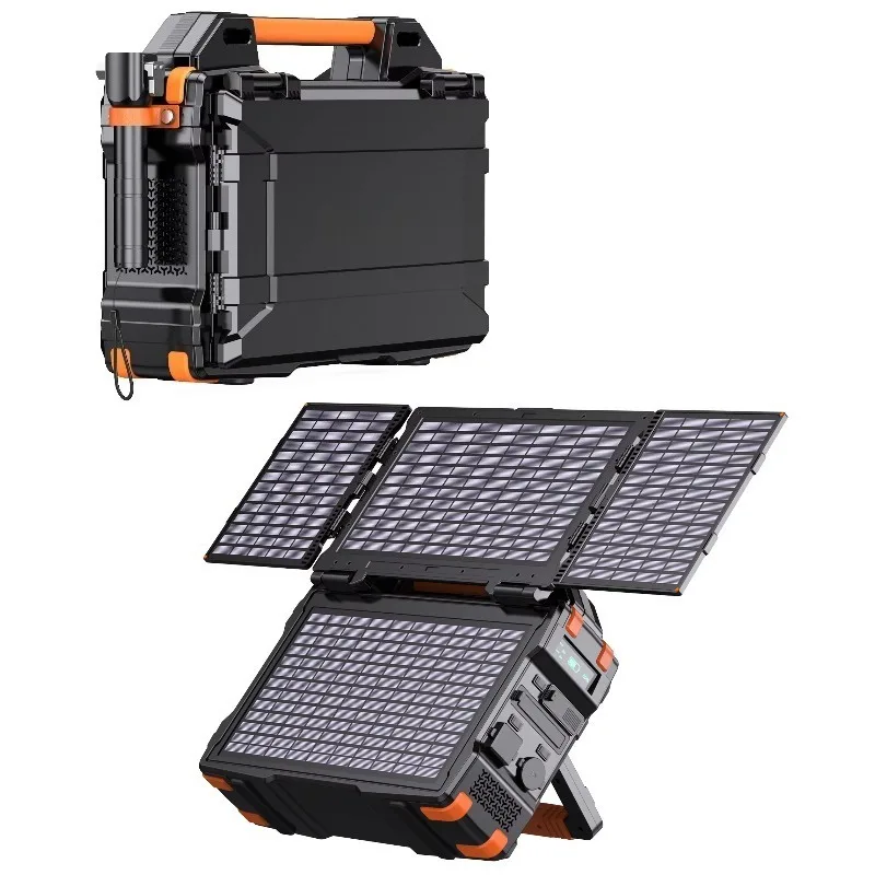 300W Portable Solar Power Station High Capacity Outdoor Camping Emergency Backup Solar Charging Power Bank Long Lasting