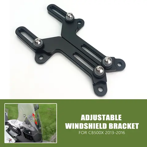 CNC Windscreen Adjusters Airflow Adjustable Windshield Bracket For HONDA CB500X CB 500X CB500 X CB 500 X 2013-2016 Motorcycle