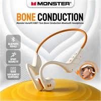Monster XB01 conducción ósea Bluetooth 6,0 auriculares estéreo HiFi auriculares inalámbricos IP56 resistencia al polvo/agua gancho para la oreja deportivo