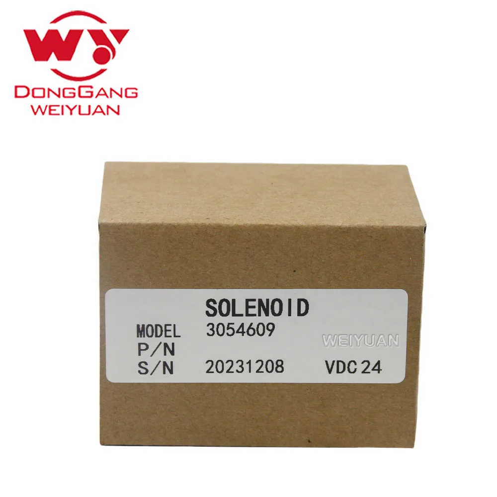 6 pcs/lot M11 Engine Spare Parts Low Price Fuel Shutoff Solenoid Valve 24V 3054609，Solenoid Valve for Cummins K19 Nt855