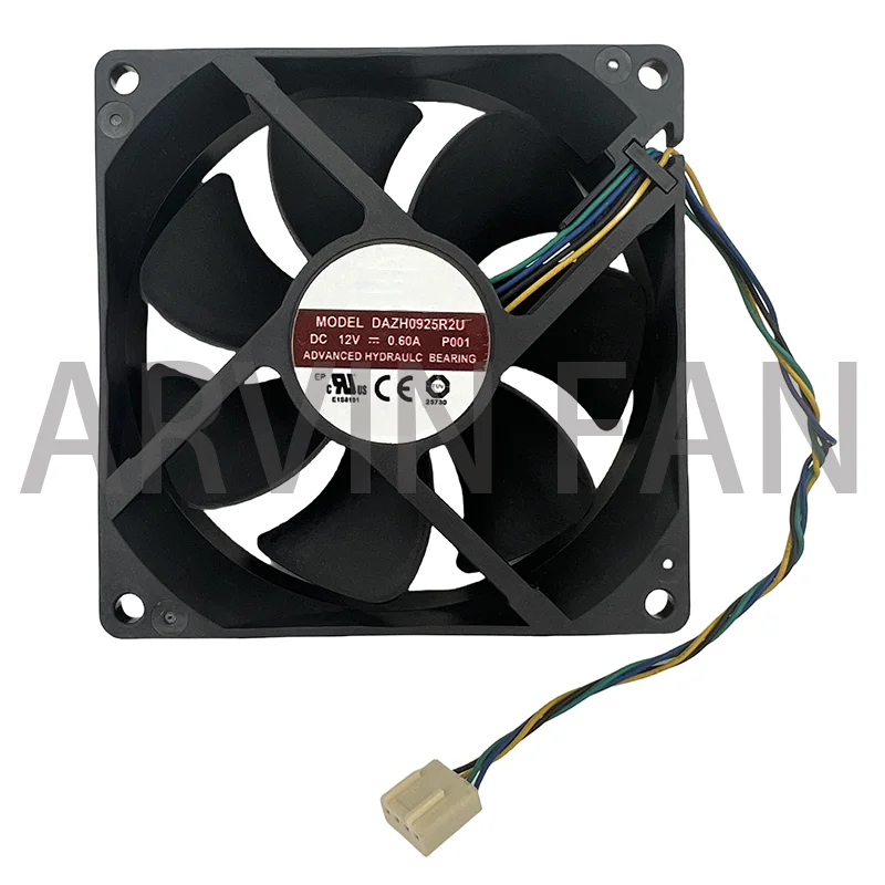 

Brand New Original COOLING REVOLUTION DAZH0925R2U 9cm 9025 12V 0.60A 4pin PWM High Volume Air Cooling Fan