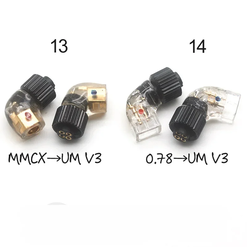 Super Mini MMCX 0,78 macho a hembra 0,78mm QDC FitEar JH EXK Acoustune UM V3 IM IE 500PRO IE 40PRO IPX enchufe adaptador a2dc 1 orden