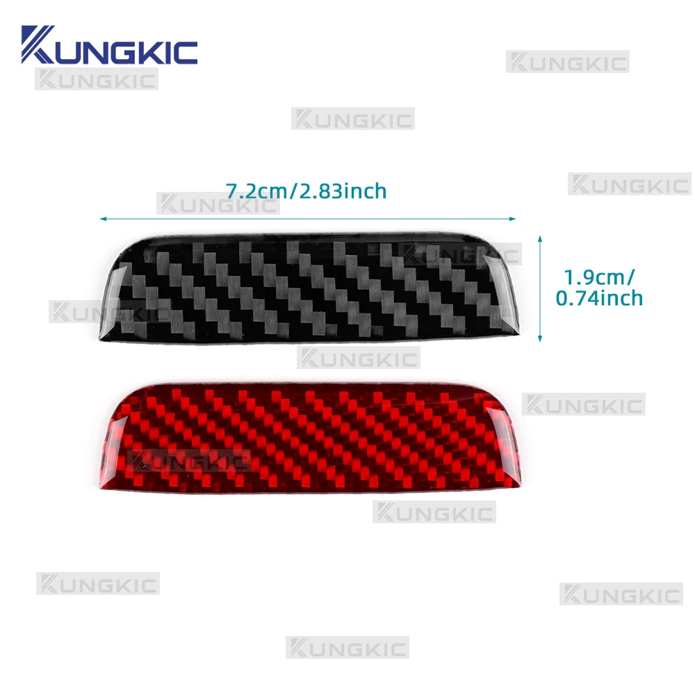Real Soft Carbon Fiber For Mercedes Benz SLK R171 2004 2005 2006 2007 2008 2009 2010 Passenger Storage Box Switch Trim Sticker