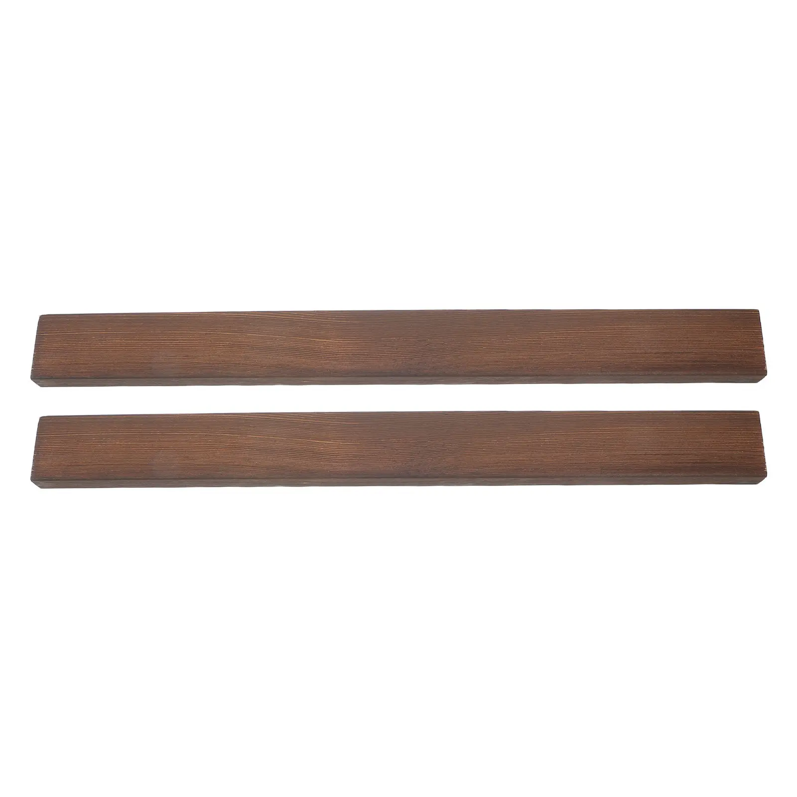 2Pcs Copper Azole Treated Wood Planks Garden 19.7x1.9x0.75in Rough Timber Boards Weatherproof Outdoor Crafting Ground Contact