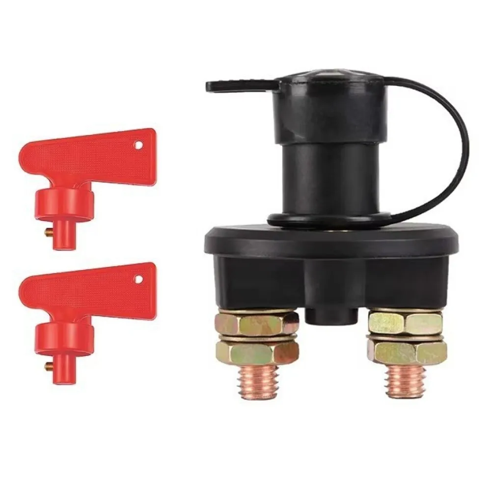 Vehicle Battery Master Switch Rotary Power Cut Off For Car Truck Marine Boat Automotive Electrical Safety Management Device