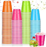 2 Oz Plastic Spirits Cups Party Two Colour Cups Table Tennis Card Head Packaging Game Cups Bar Tasting Cups Small Drinking Cups
