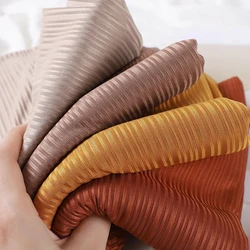 Ribbed Cotton Jersey Hijab Scarf Long Shawl Women Muslim Headscarf Wraps Striped Headband Maxi Turban Stretchy Pleated Bandana