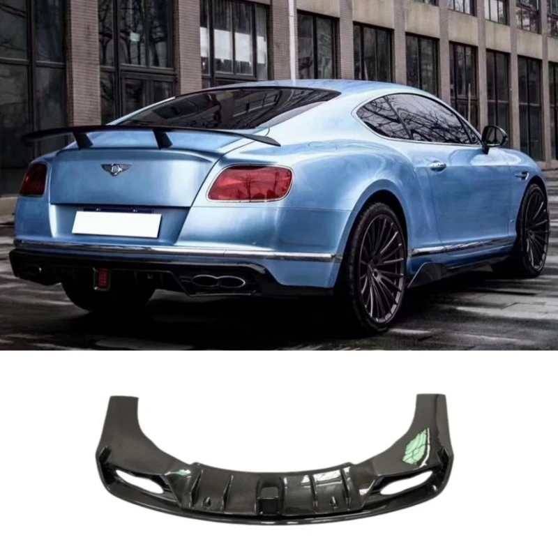 

Настоящий карбоновый задний диффузор-спойлер с подсветкой для Bentley Continental 2015-2017, комплект обвеса