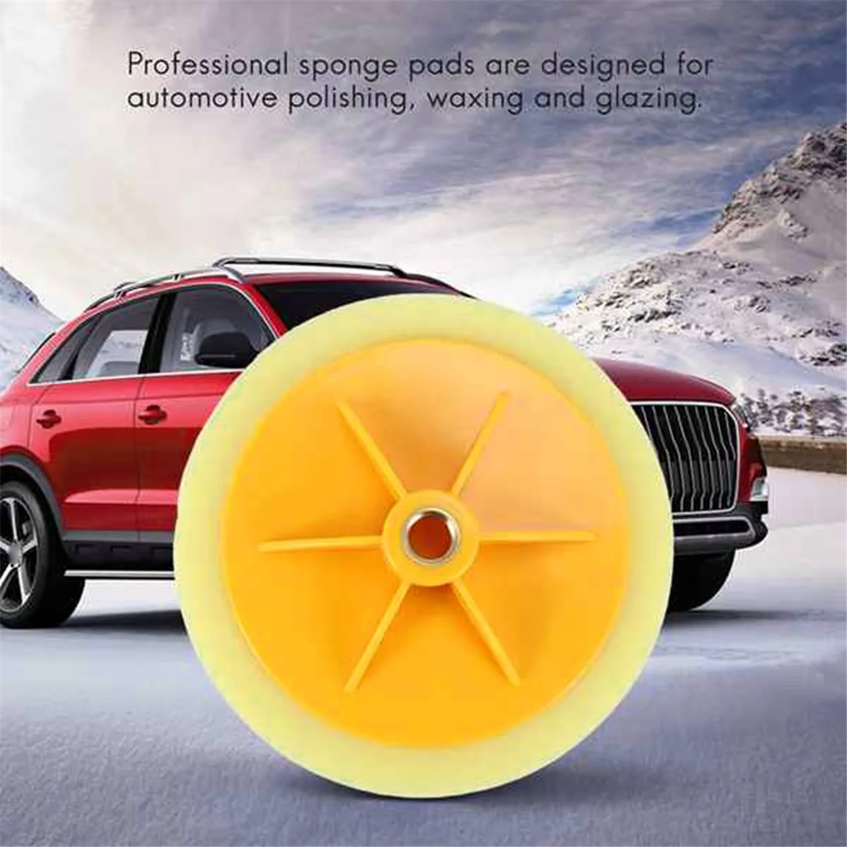 3 Pcs 6 Inch/15Cm Car Polishing Waxing Pad Sponge M14 Wheel Polishing Waxing Pad Kit Tool for Car Polisher