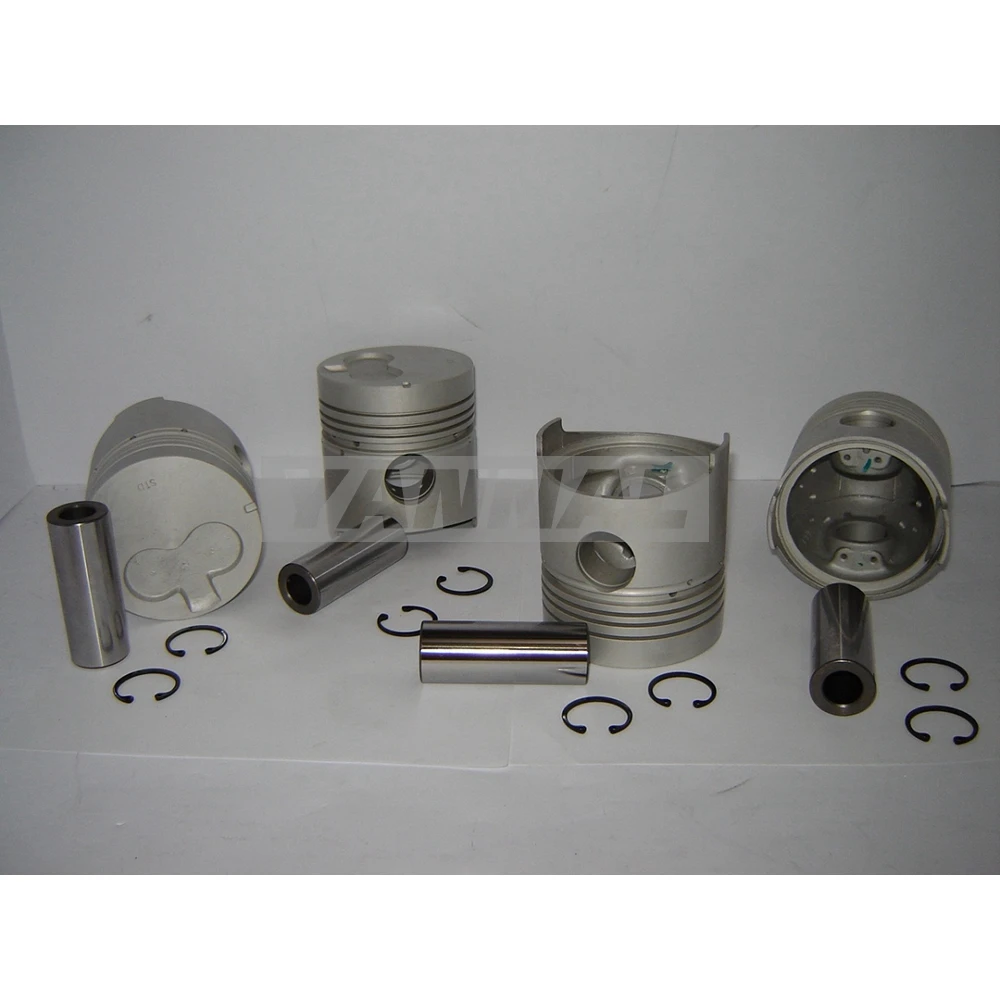 HOT SALE 4 SETS STD PISTON SET (PIN & CLIP) WITH 4 GROOVES RING FOR ISUZU C240