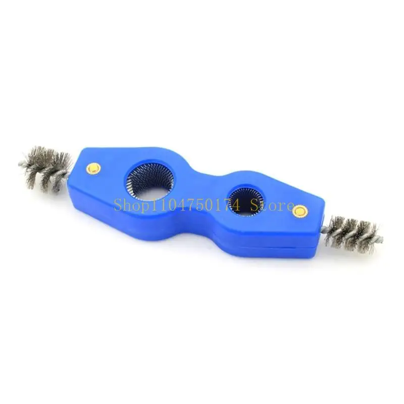 4 op 1 pijpreiniging gereedschap Praktische staalborstel batterijterminal en postborstelpijp ontbrede borstel voor koperen